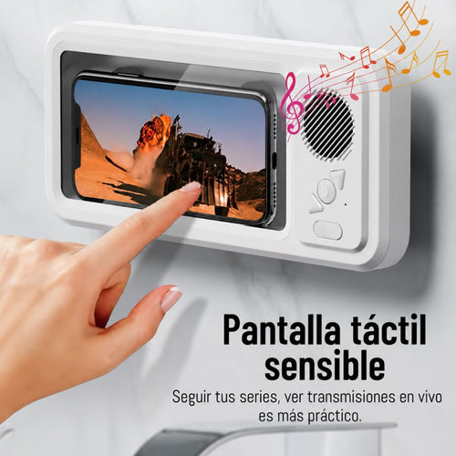 ShowerPod | Soporte Impermeable con Altavoz Bluetooth