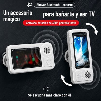 ShowerPod | Soporte Impermeable con Altavoz Bluetooth